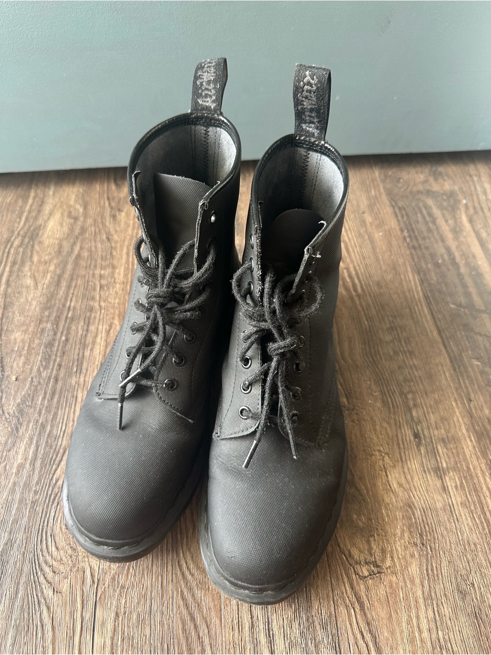 Dr Martens 1460 Boots Black Monochrome Textured Leather Mens Size 11